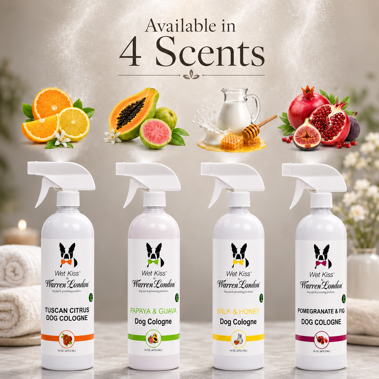 Wet Kiss Dog Cologne - 2 Oz or 16 Oz