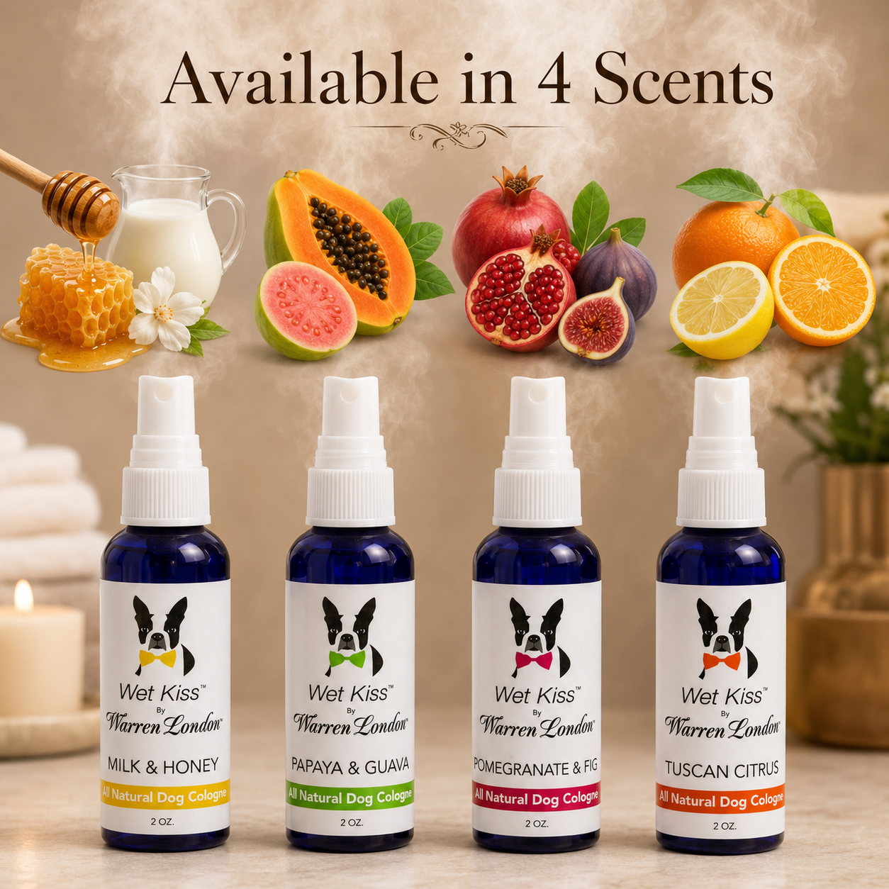 Wet Kiss Dog Cologne - 2 Oz or 16 Oz