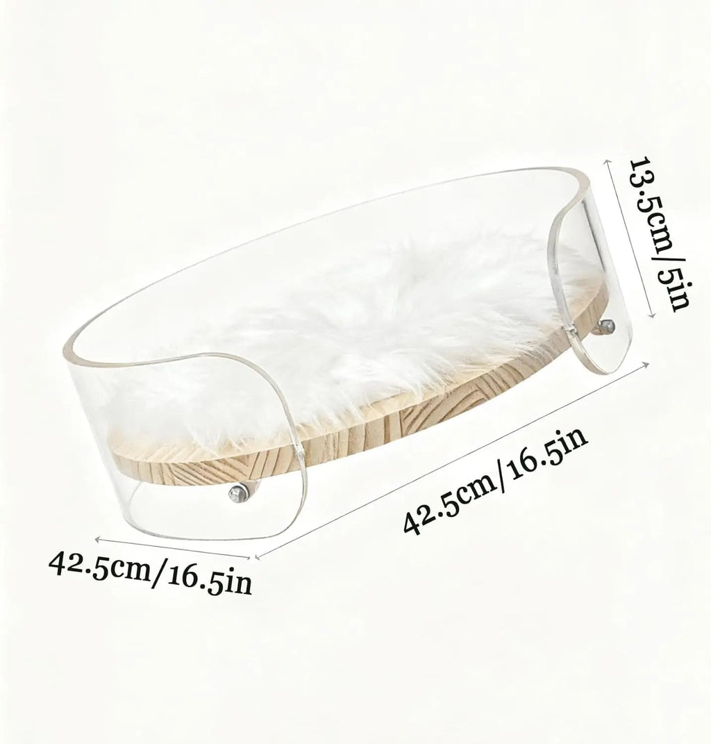 Modern Clear Acrylic Cat Bed