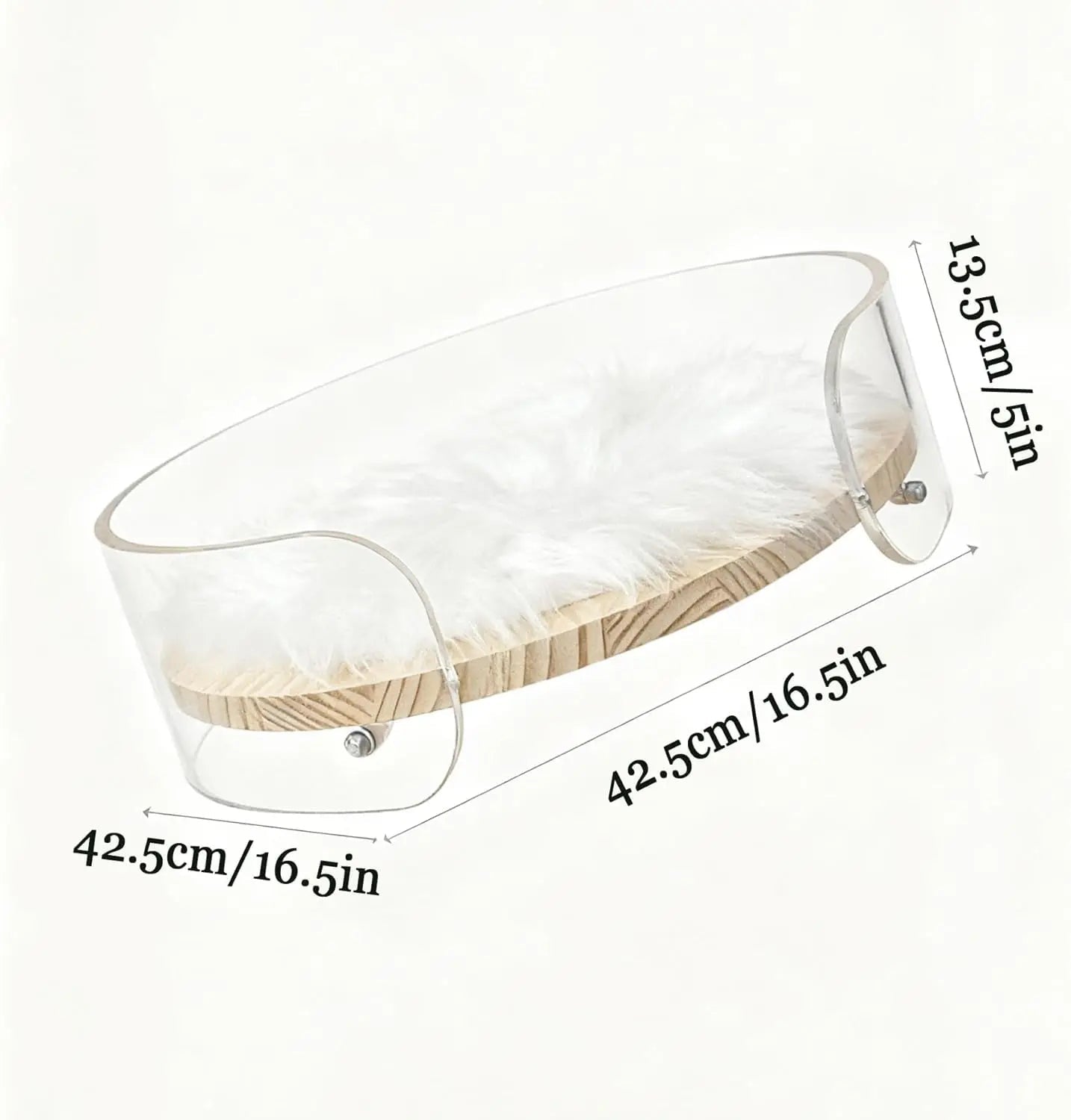 Modern Clear Acrylic Cat Bed