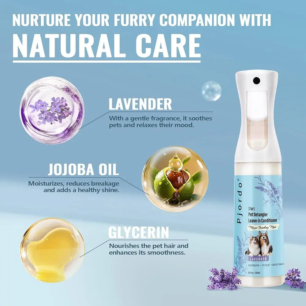 Dog Detangle Spray Leave-In Conditiones