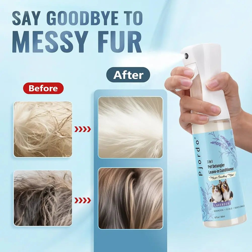 Dog Detangle Spray Leave-In Conditiones