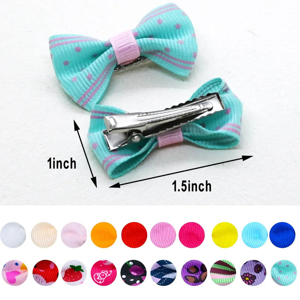 Dog Hair Bows Clips 40PCS
