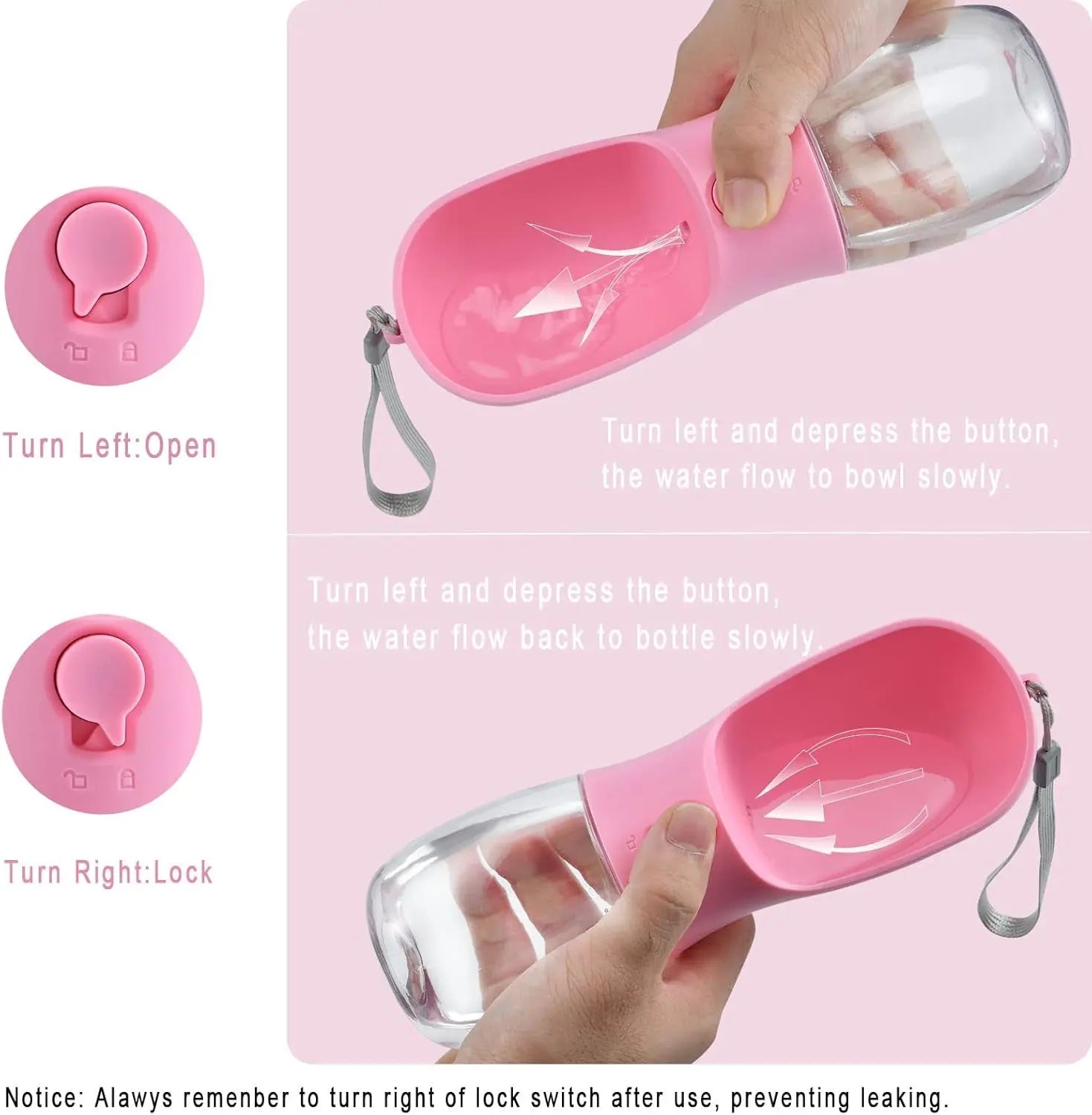 Pet Water & Food Bottle Dispenser