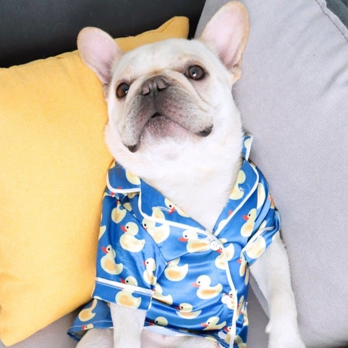 Pet Silk Duck Pajamas
