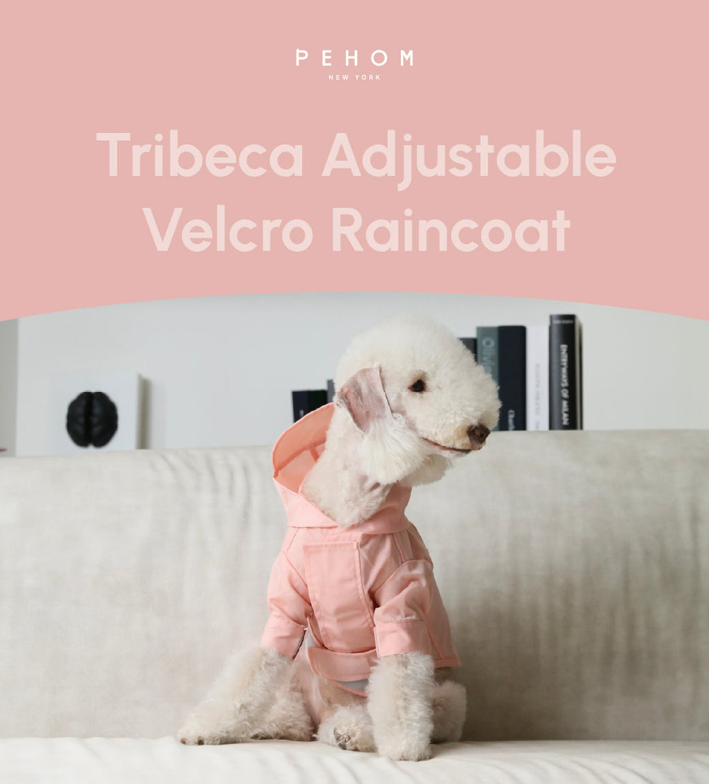 Adjustable Velcro Raincoat - Light Pink