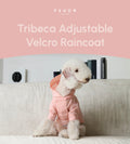 Adjustable Velcro Raincoat - Light Pink