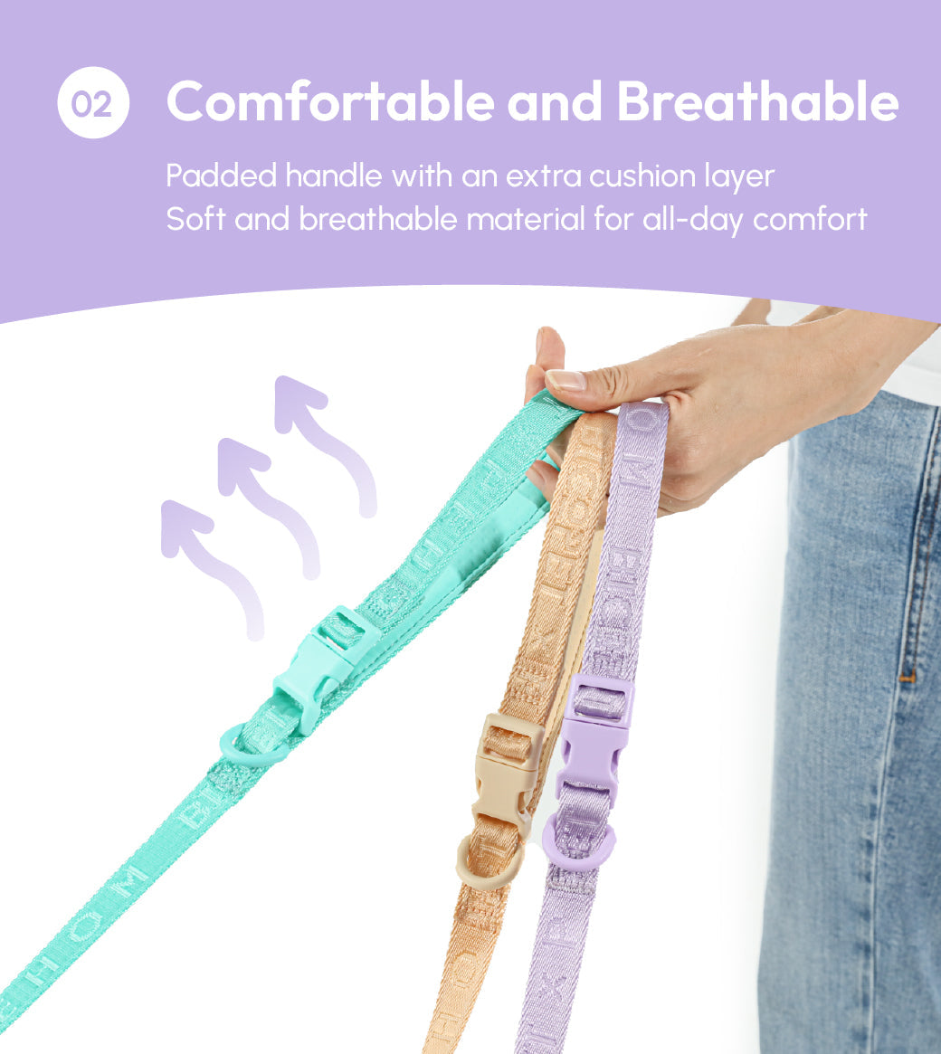 Padded Leash Mint Purple