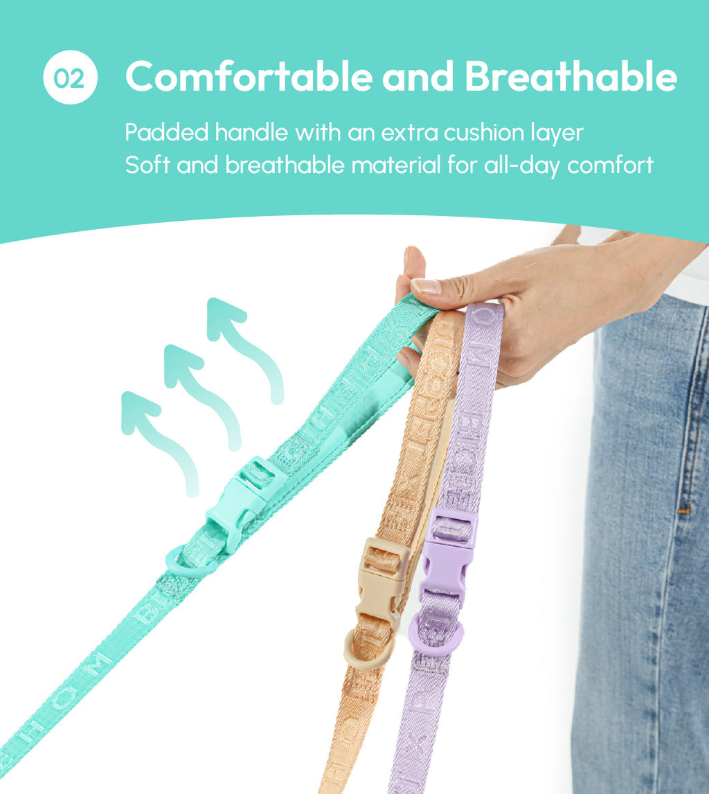 Padded Pet Leash Mint Green