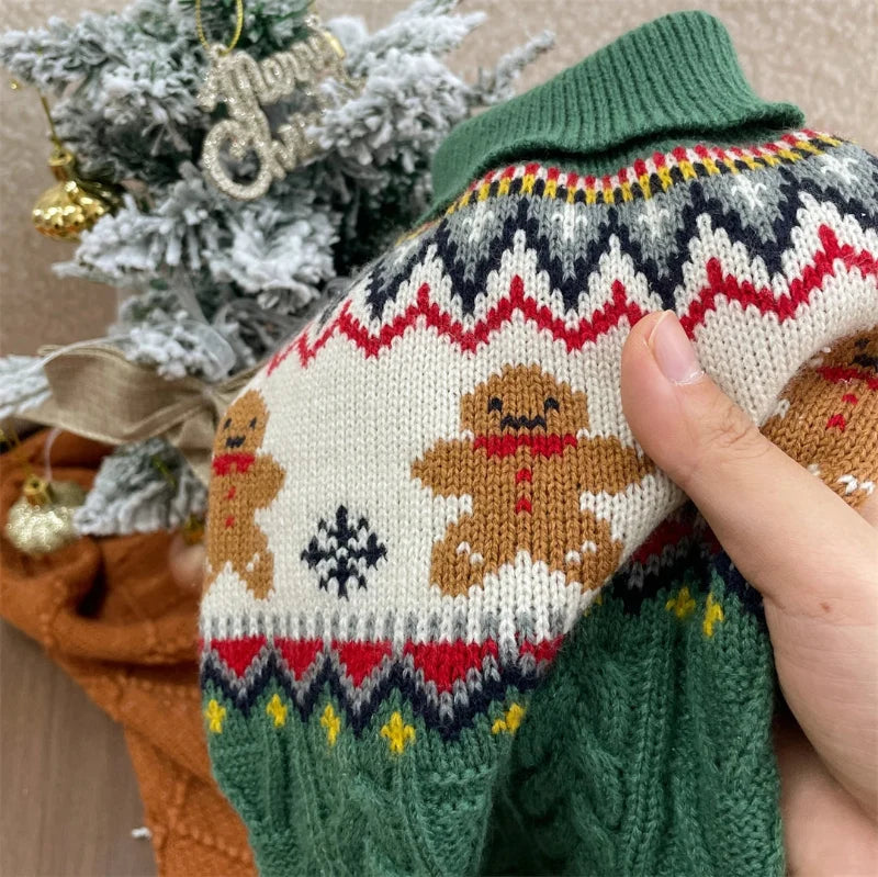 Gingerbread Cable Knit Sweater