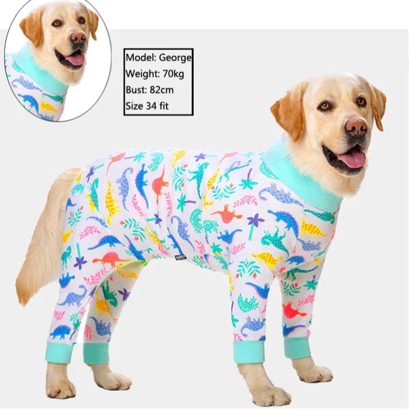 Dinosaurs Onesie Large Dog PJs