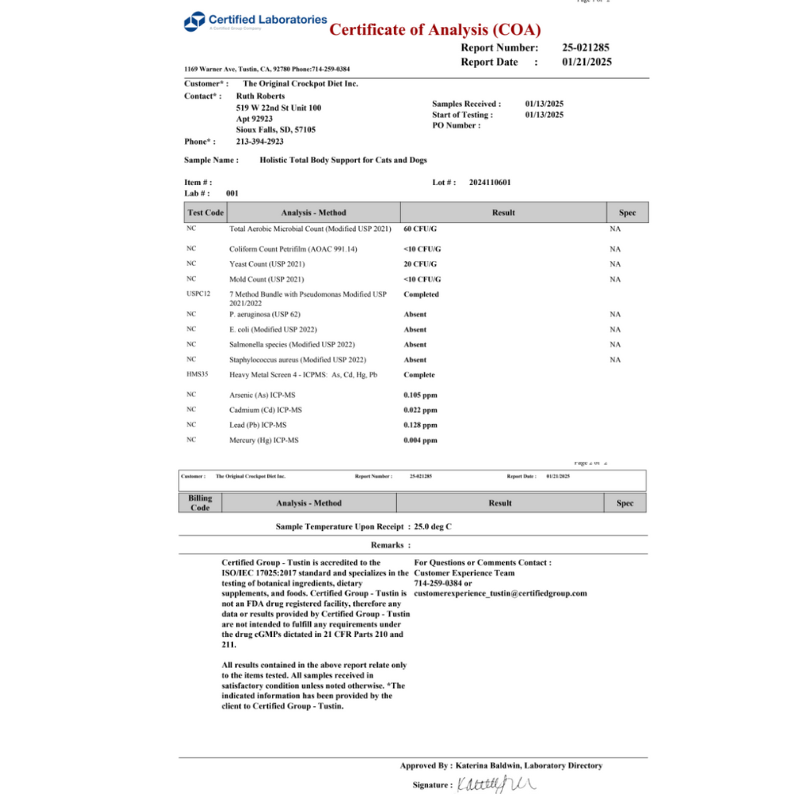 Multivitamin & Glandular Support for Dogs and Cats