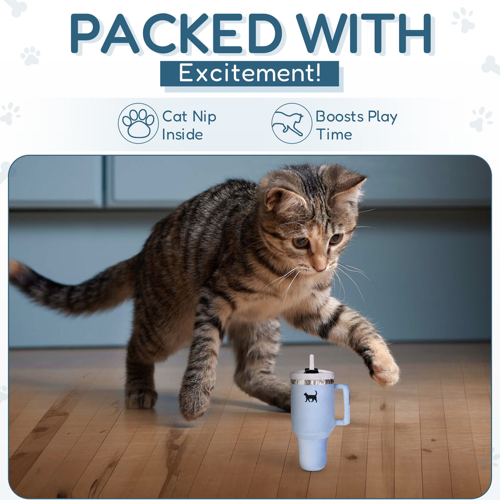 Cat Tumbler Toy with Catnip