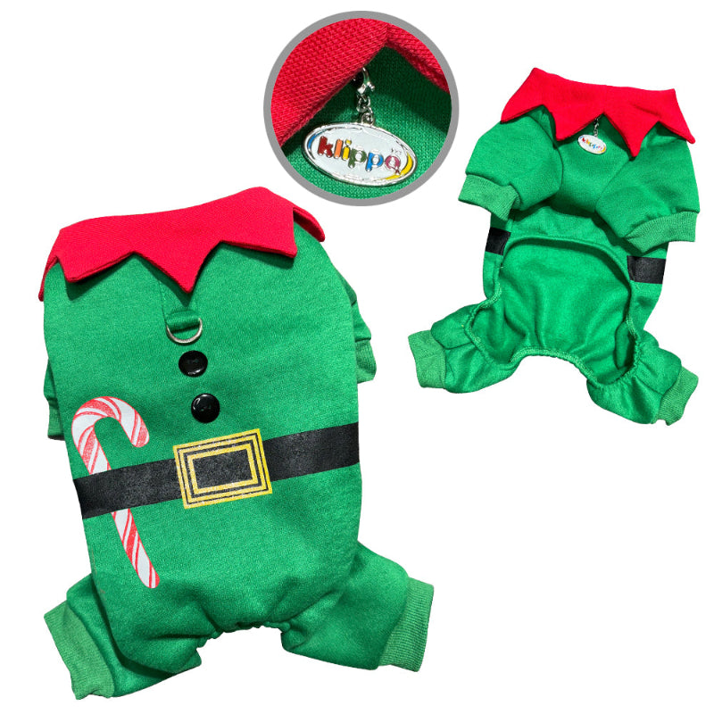 Candy Cane Elf Bodysuit