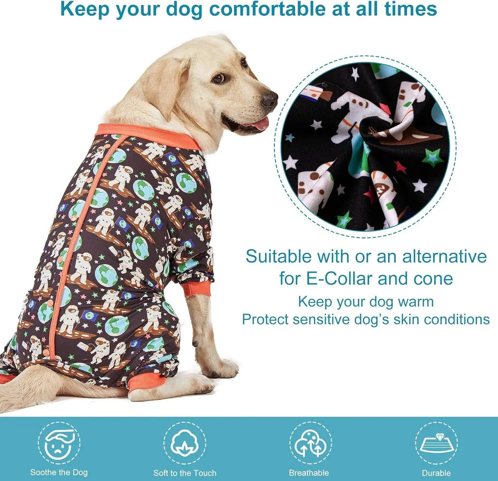 Large Dog Pajamas - Space Astronaut