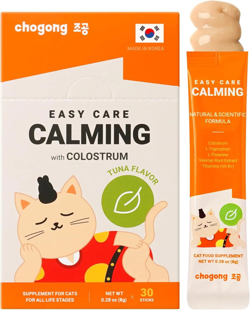 Calming Supplement for Cats, Tuna Flavor Stress Support 30ct