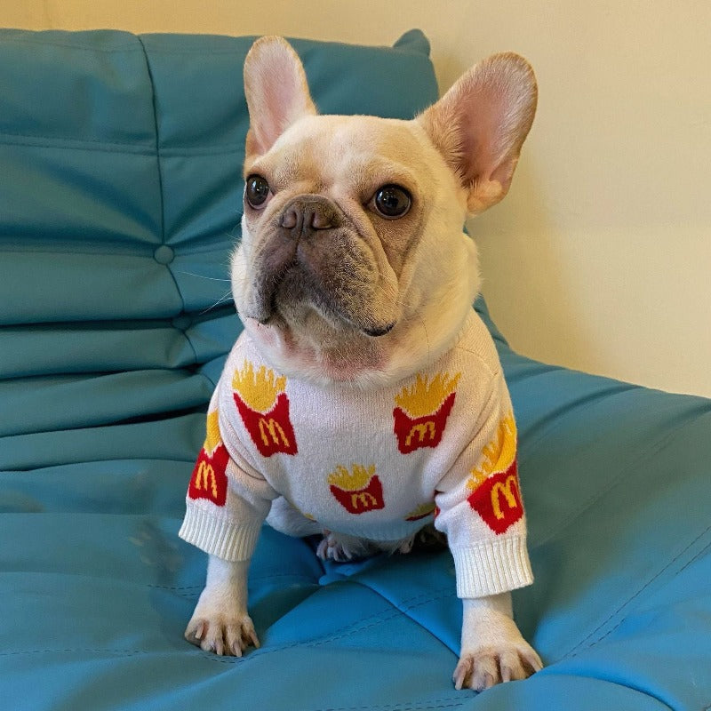 McD French Fries Dog Sweater