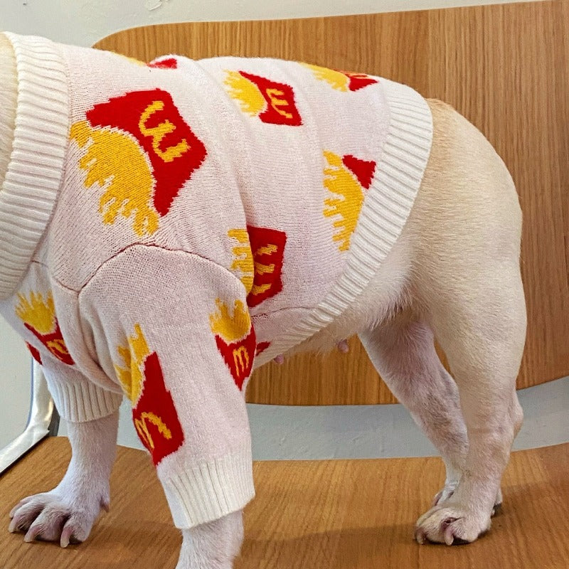 McD French Fries Dog Sweater