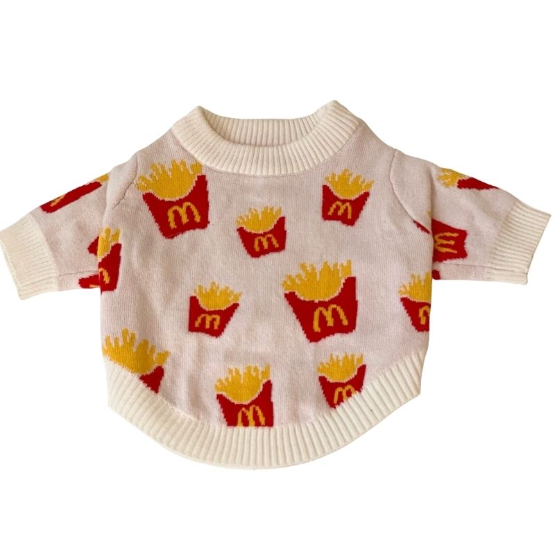 McD French Fries Dog Sweater