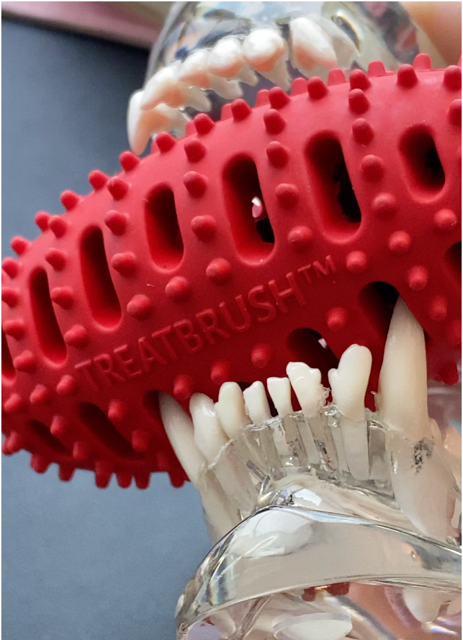 Natural Rubber Football Oral Care Toy