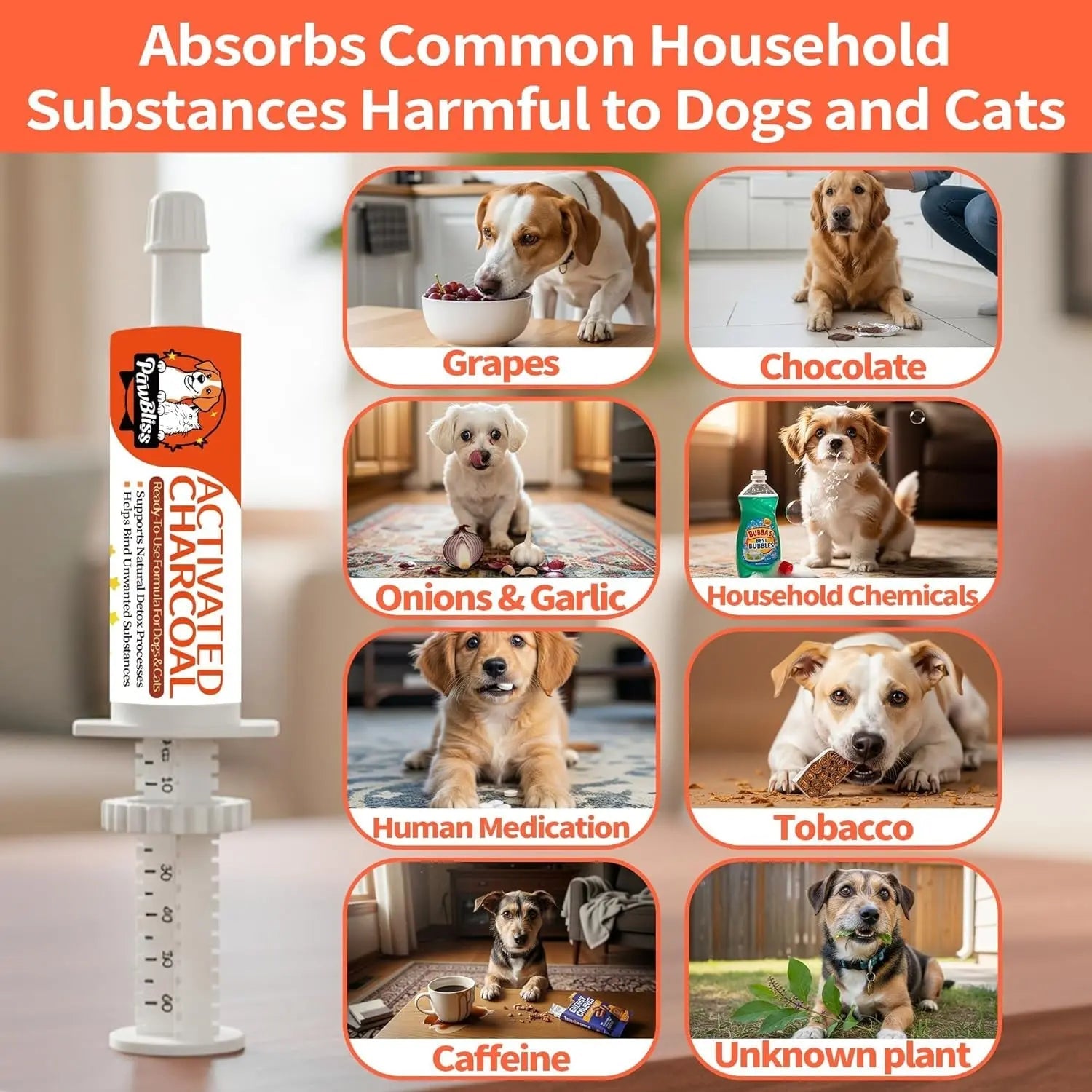 Pet Activated Charcoal Gel First Aid