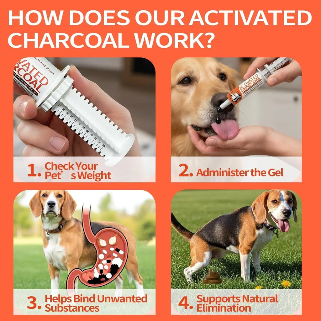 Pet Activated Charcoal Gel First Aid
