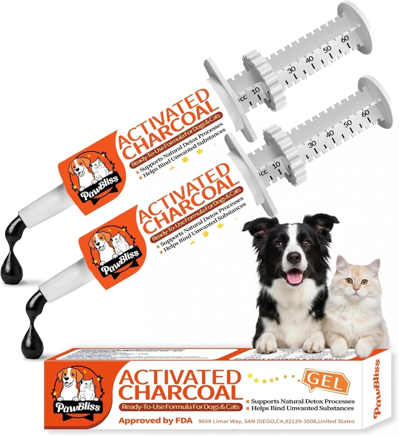 Pet Activated Charcoal Gel First Aid