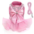 Bling Dog Harness Dress & Leash Set