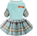 Plaid Dog Sweater Dress for Small Dogs
