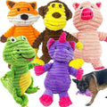 Plush Squeaky Dog 5-Pack Toy