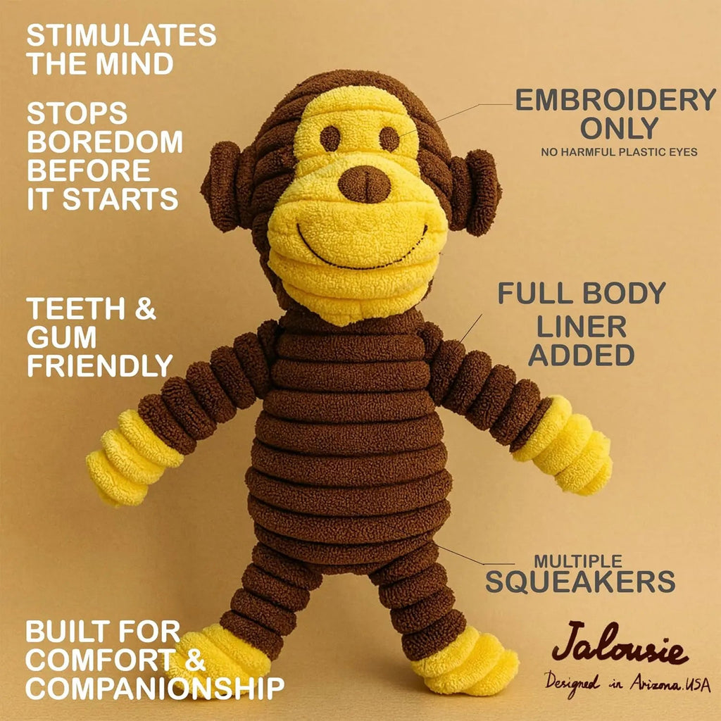 Plush Squeaky Dog 5-Pack Toy