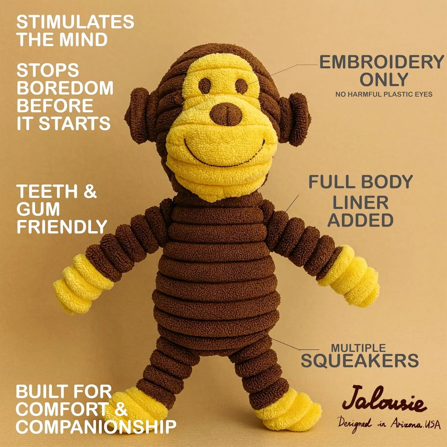 Plush Squeaky Dog 5-Pack Toy