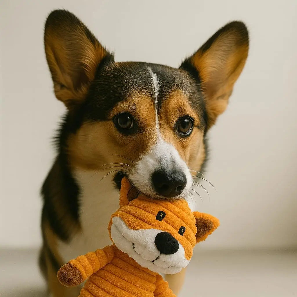 Plush Squeaky Dog 5-Pack Toy