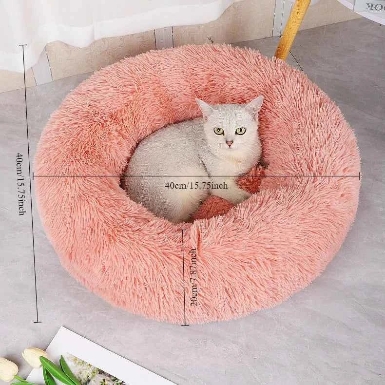 Plush Donut Cuddler for Dogs & Cats