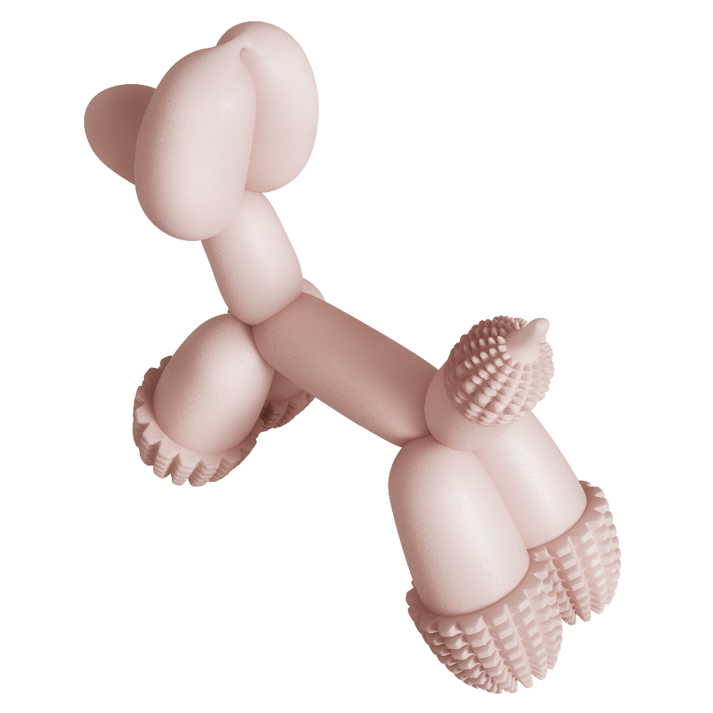 Balloon Dog Toy Pink