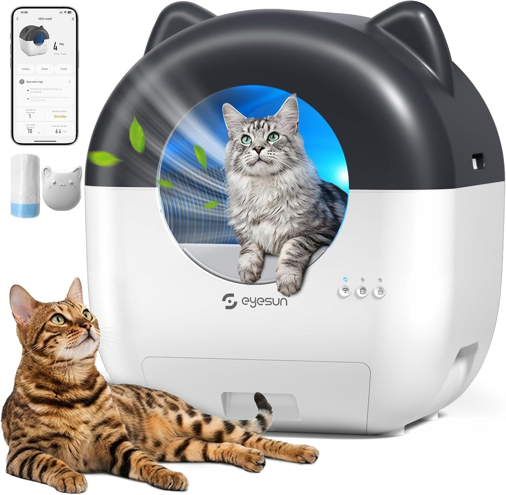 Self-Cleaning Cat Litter Box 76L