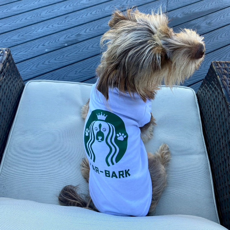 Star-Bark Coffee Dog T-Shirt