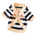 Striped Button-Down Cardigan