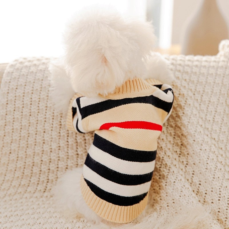 Striped Button-Down Cardigan