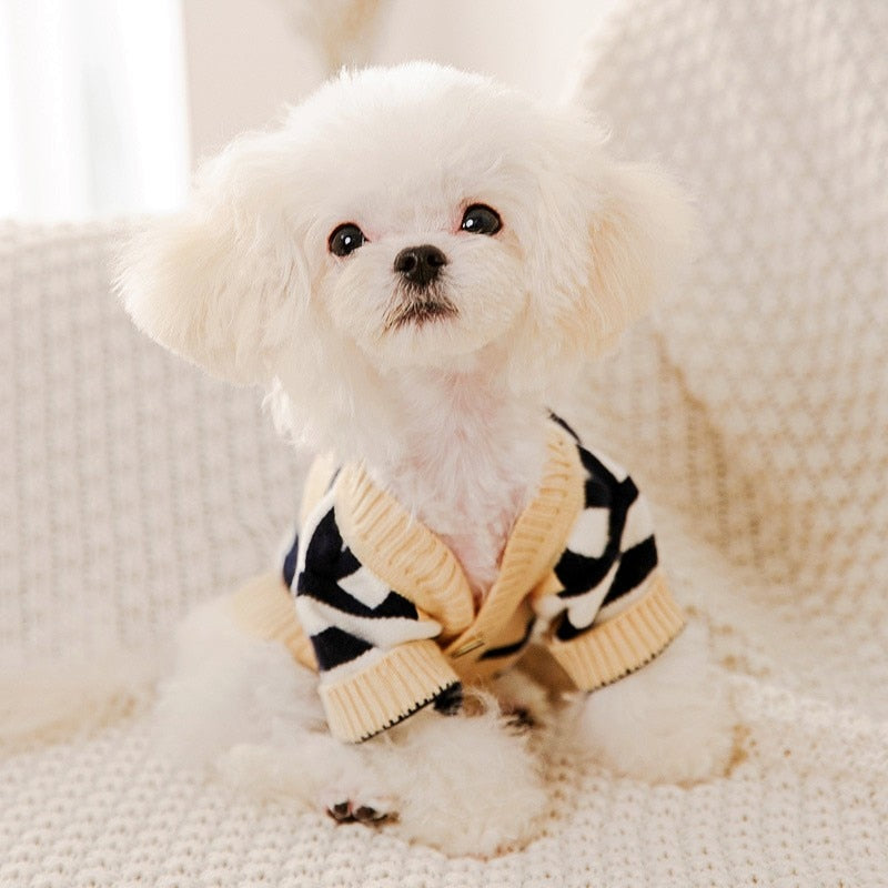 Striped Button-Down Cardigan