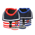 Striped Sailor Dog Harness & Leash Set