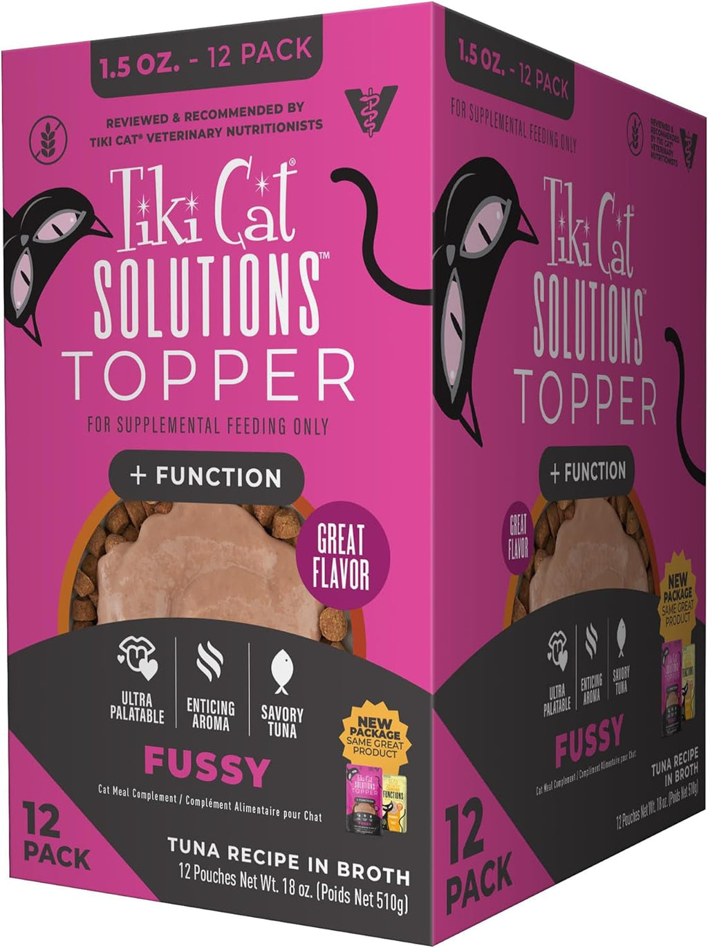 Tiki Cat Topper Multipack Tuna Recipe in Broth, 1.5 Oz. Pouch (12 Pack)