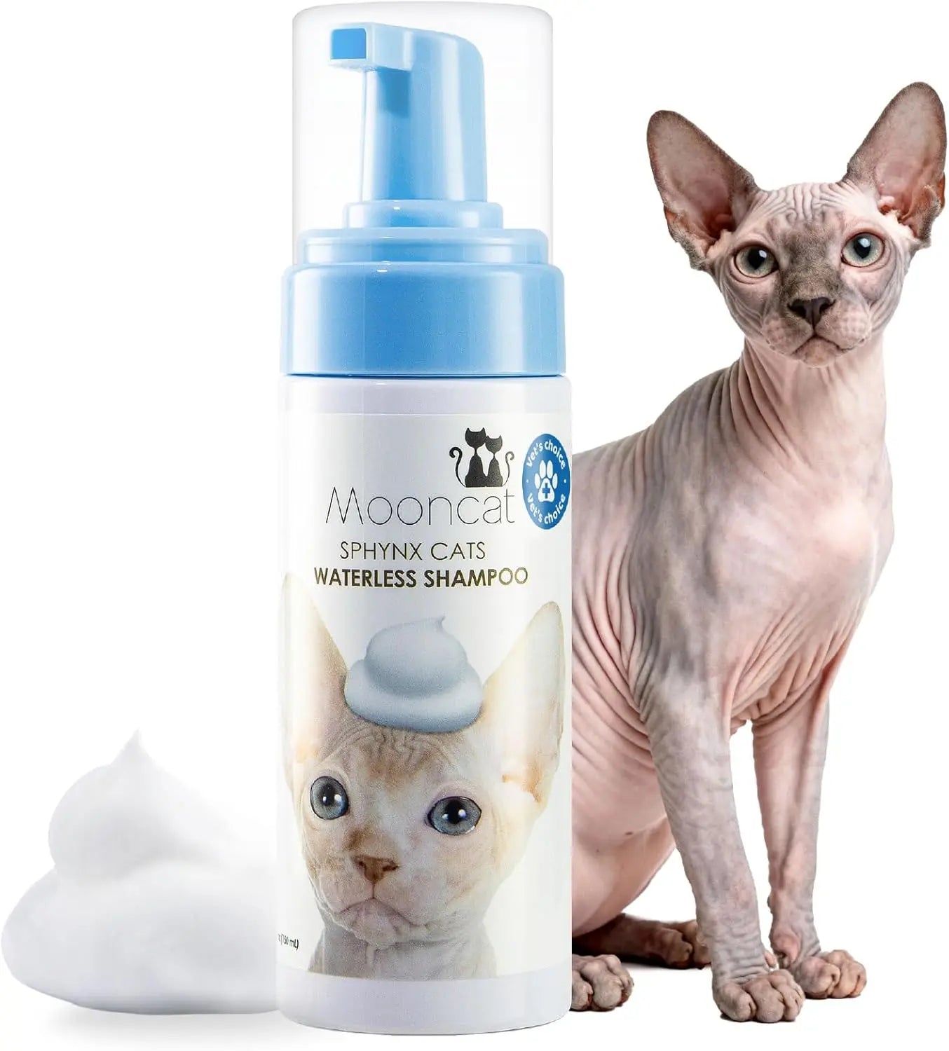 Waterless Cat Shampoo Foam