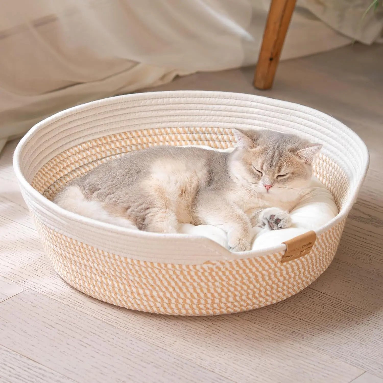 Woven Cat & Dog Bed Basket