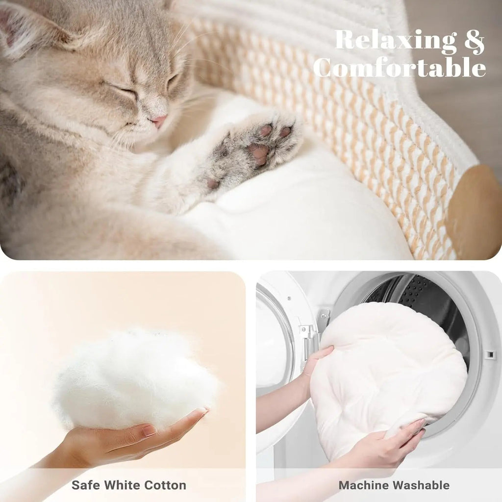 Woven Cat & Dog Bed Basket