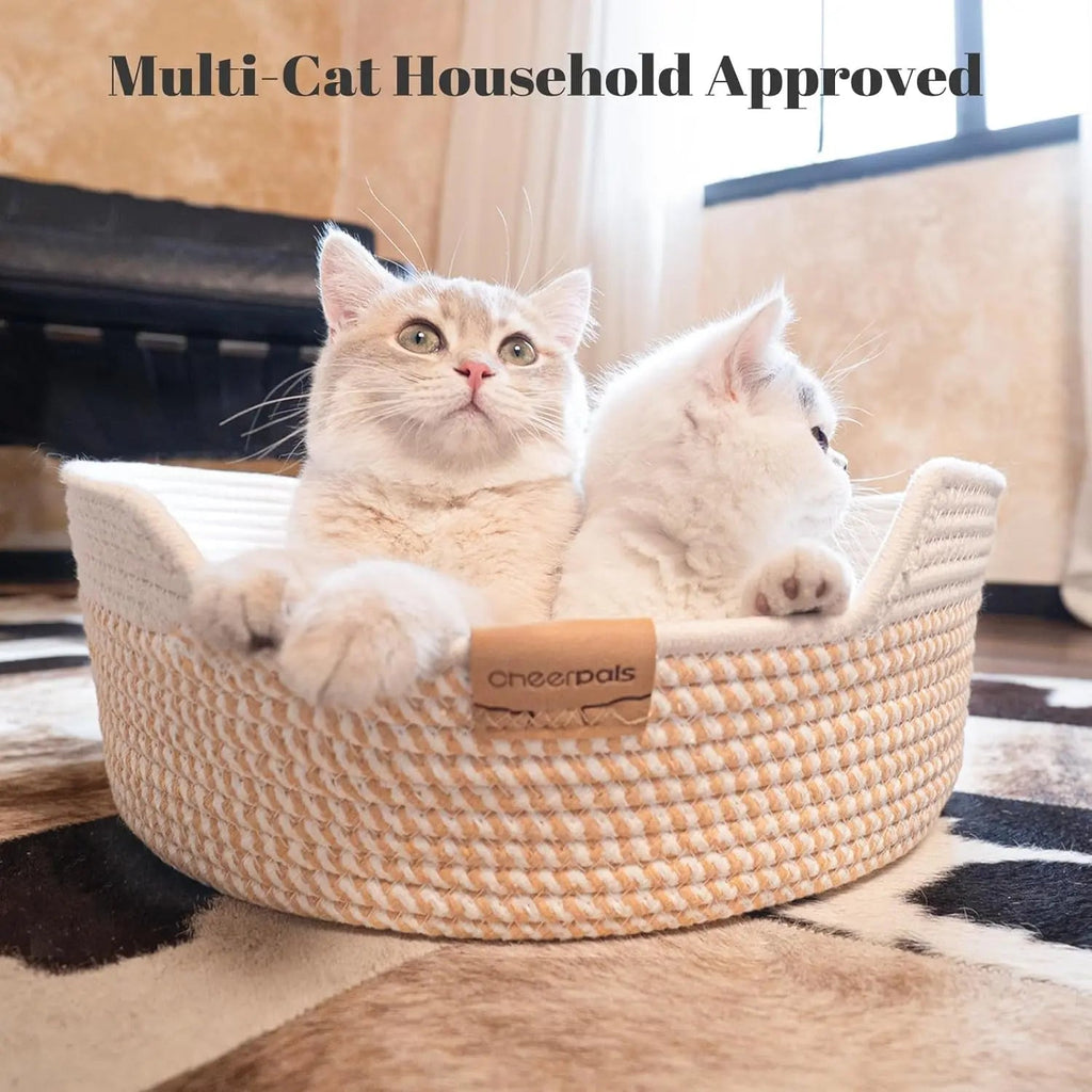 Woven Cat & Dog Bed Basket