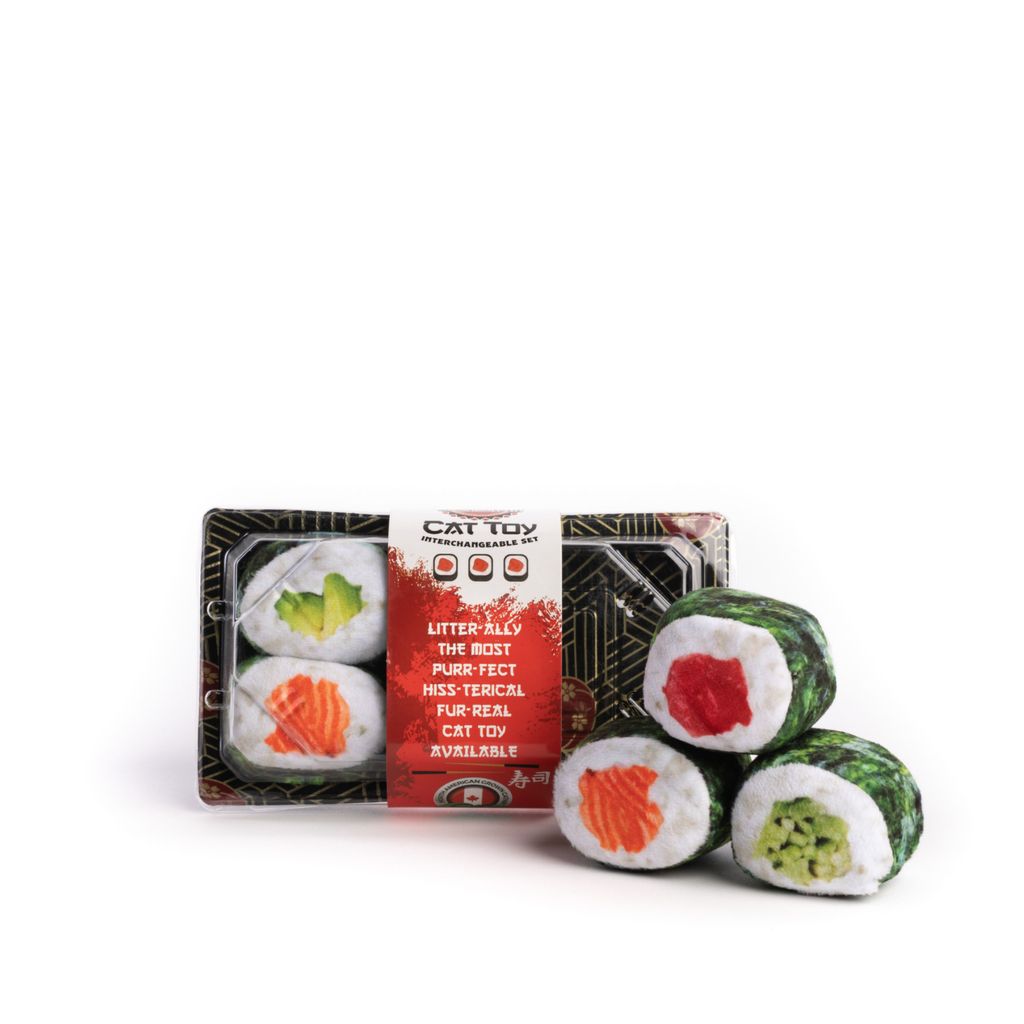 🍣🐾 Sushi Roll Cat Toy