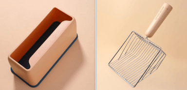 Metallic Cat Litter Scoop Set