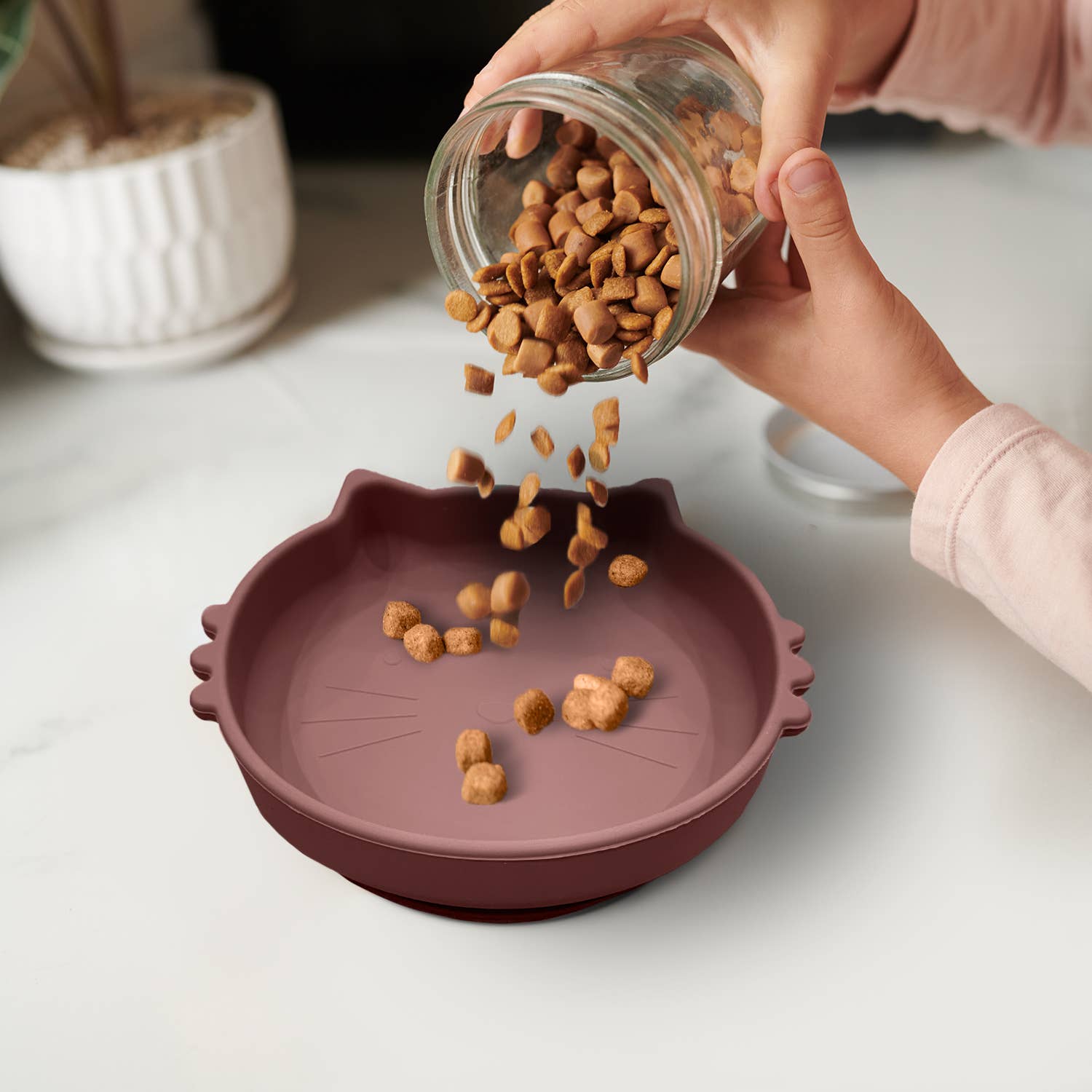 Cat Shaped Silicone Bowl