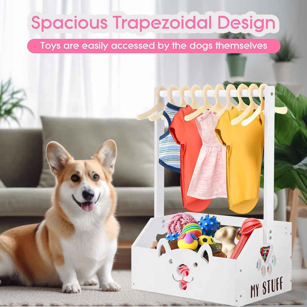 Wooden Dog Storage Organizer
